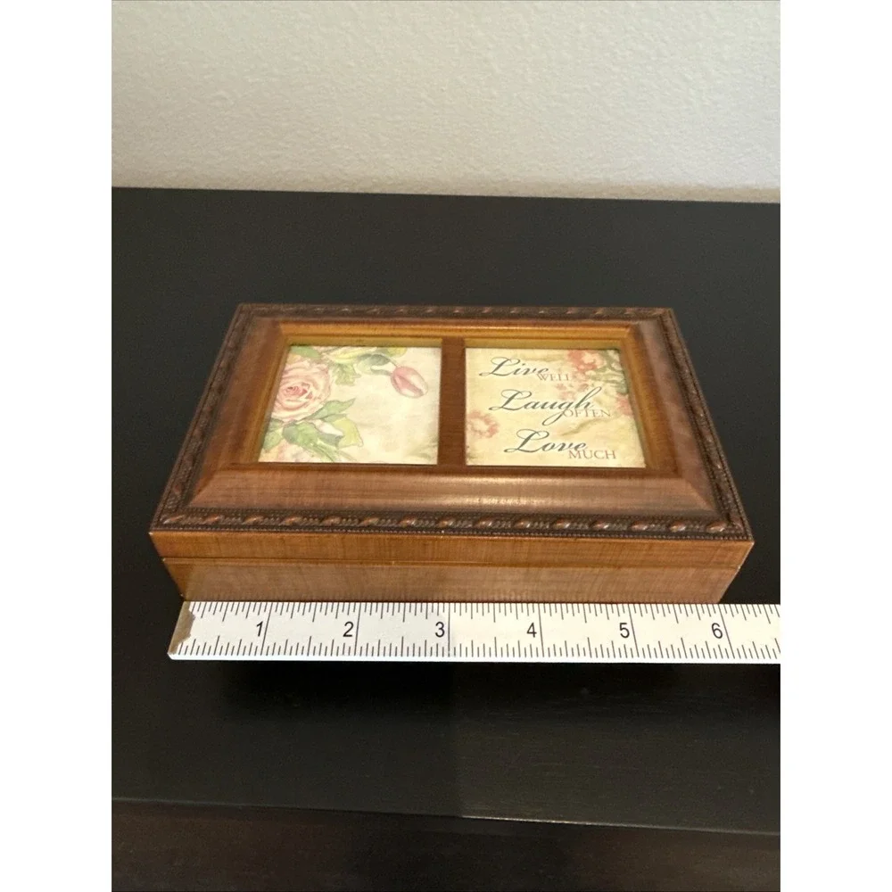 Cottage Garden Sankyo Jewelry Music Box & Photo‎ Frame What a Wonderful World